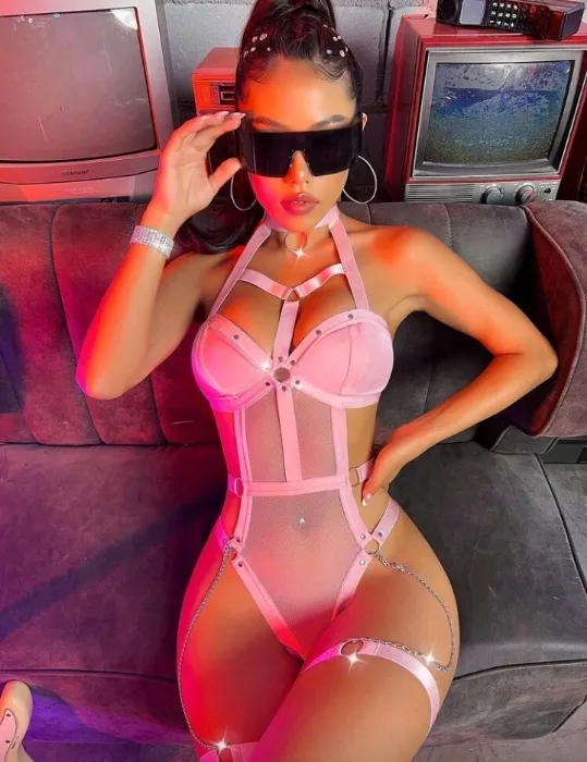 Pink bodystocking 🩷