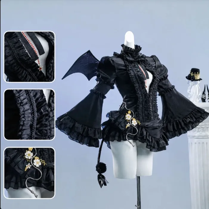 Fate Grand Order Cosplay Lilith Cosplay Costume | Custom-Tailor - Full Set+Wig+Props / S