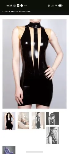 Latex dressy dress