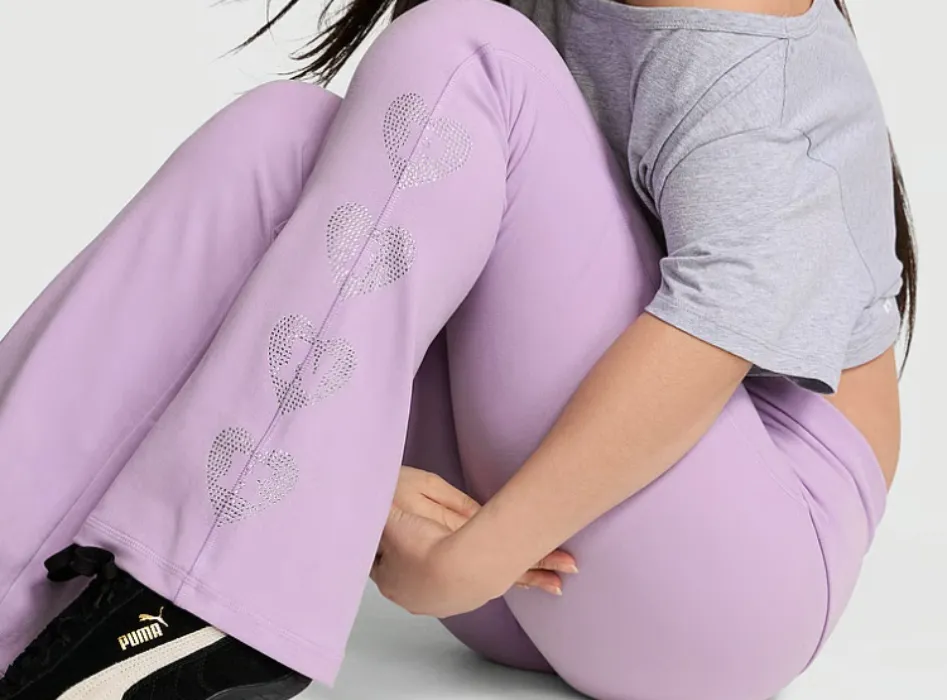 All-Day Cotton Foldover Flare Leggings