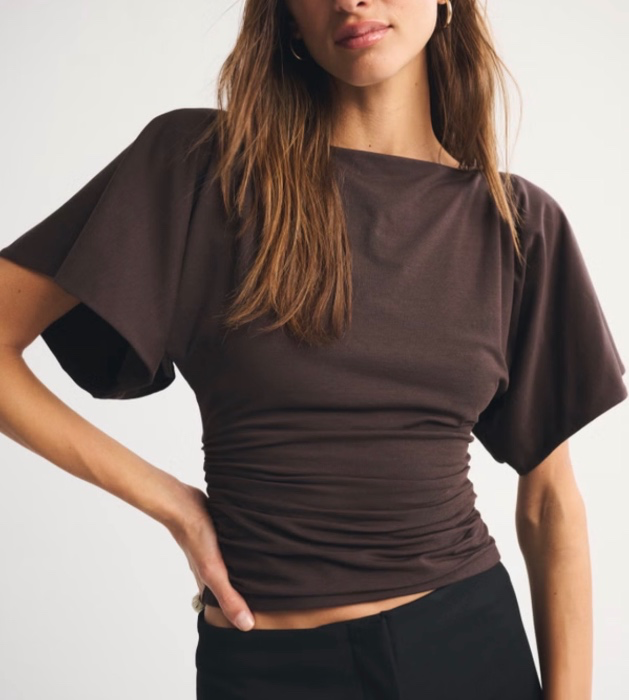 Flutter Sleeve Slash Top