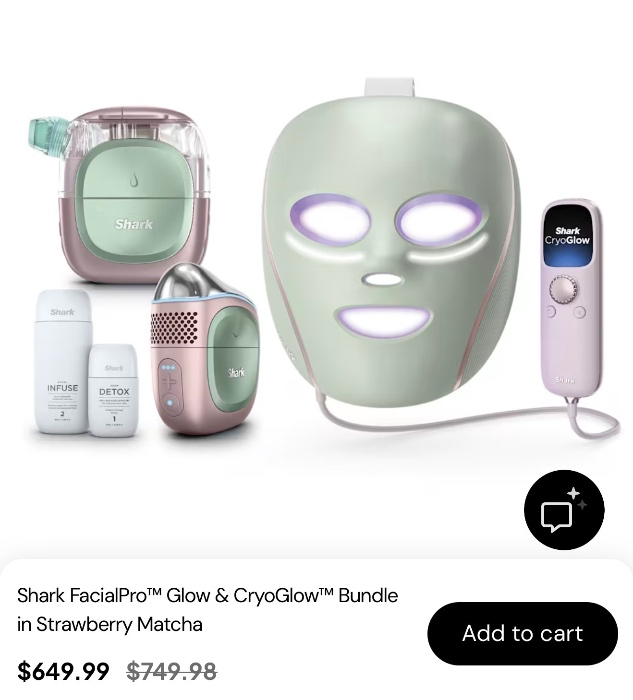 Shark FacialPro™ Glow & CryoGlow™ Bundle in Strawberry Matcha