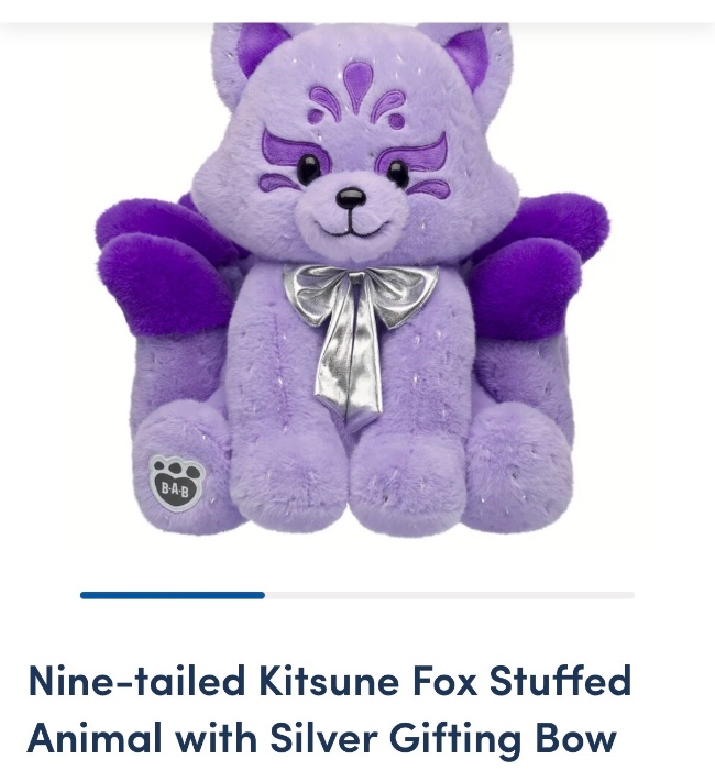 PURPLE SPARKLY KITSUNE