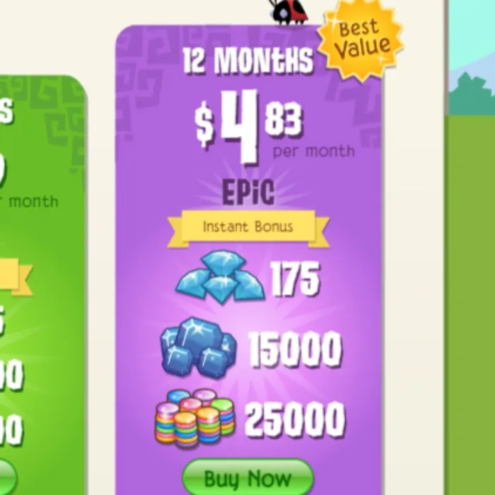 Animal Jam 12 Month Membership