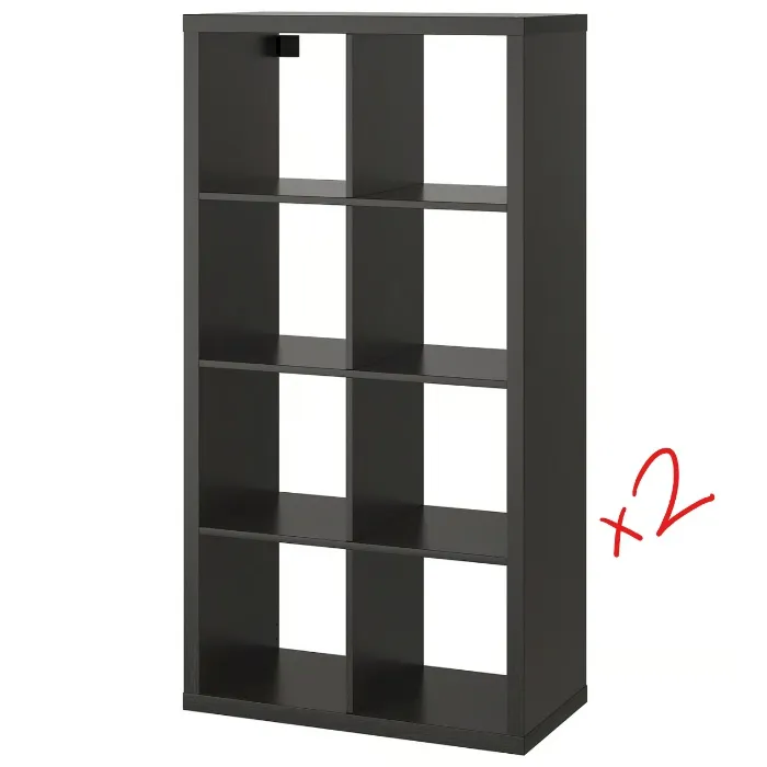 2 Kallax Shelves to Finish the office