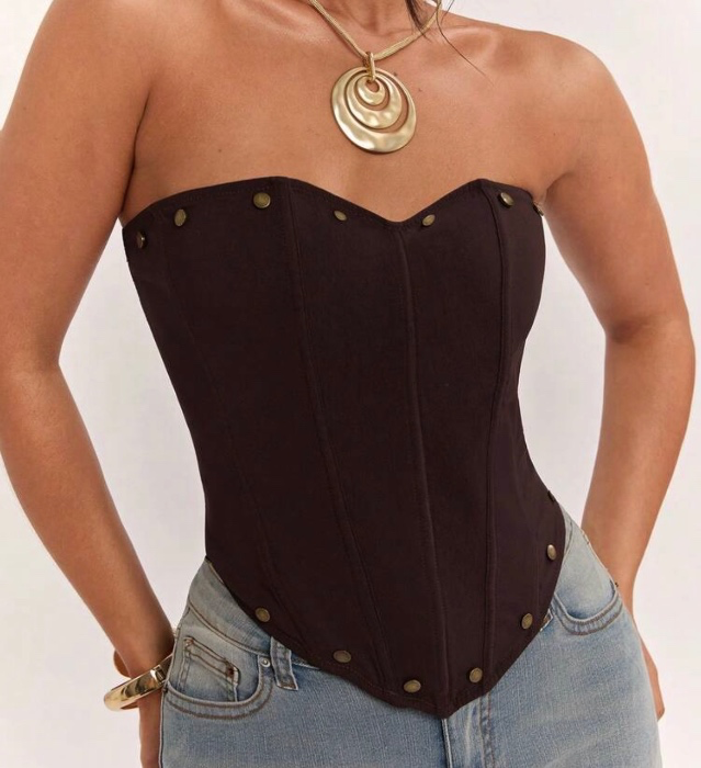 brown corset