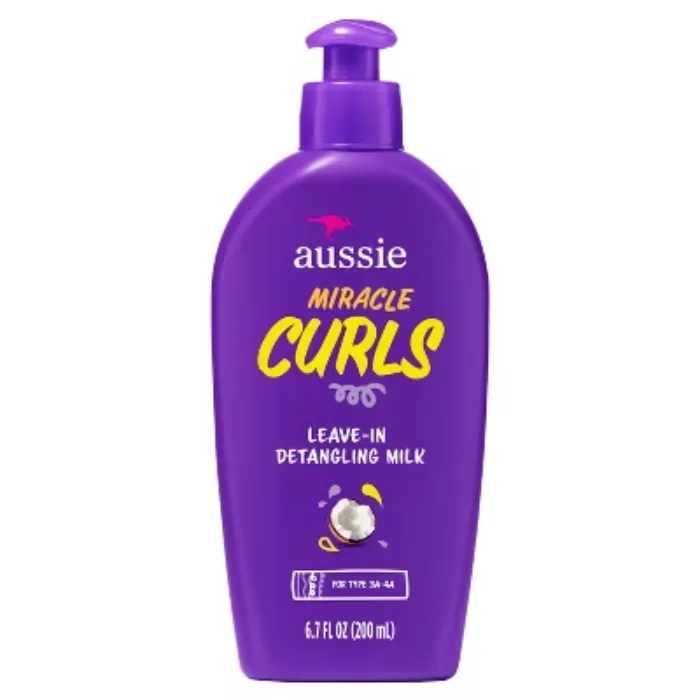 Aussie Miracle Curls Leave In Detangling Milk