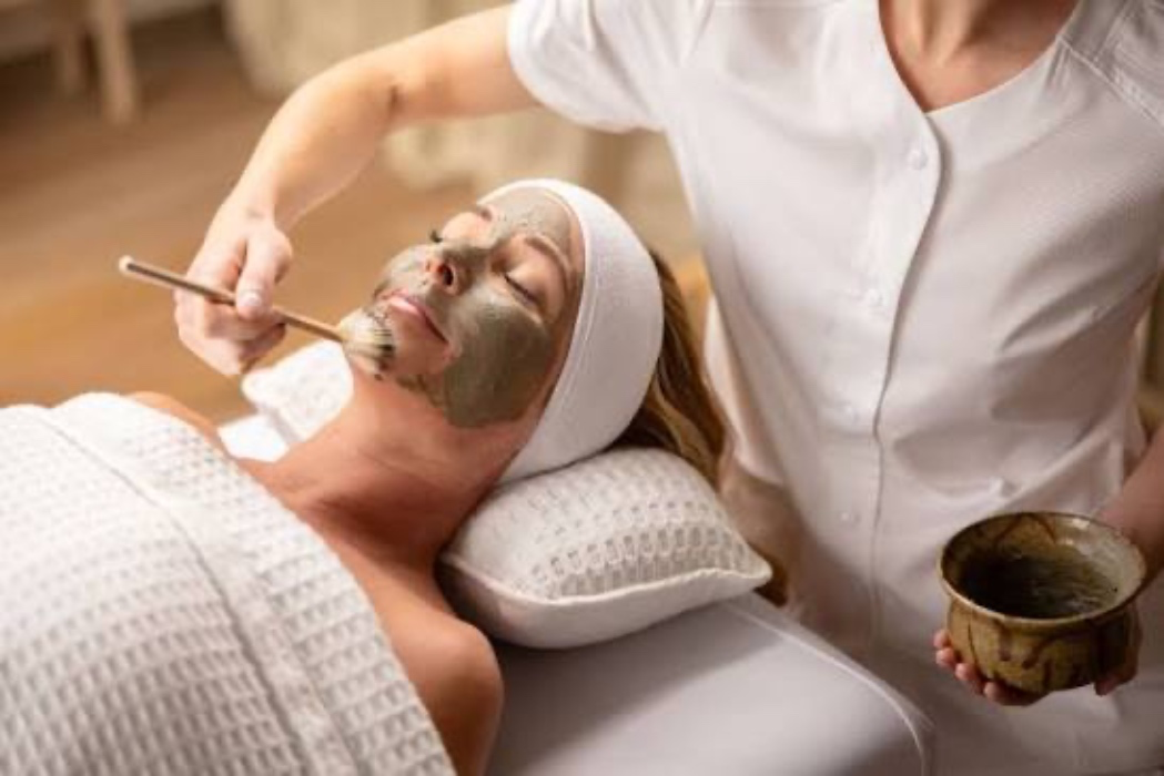 Facial at spa