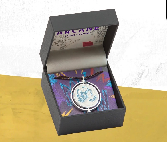 Arcane Blue Rose Necklace | Riot Games Store