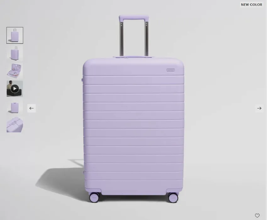 Large Suitcase in Lavender Haze Purple