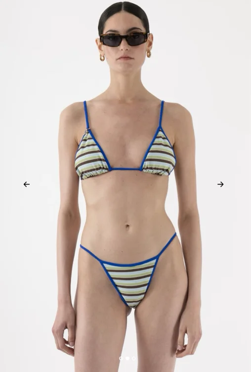 Arakii striped bikini 