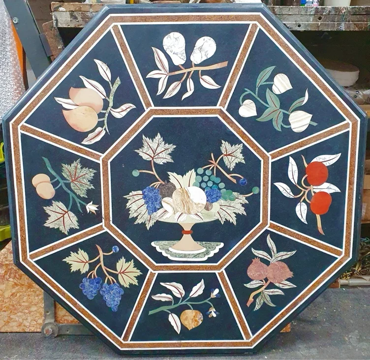 Pietre Dure Marble Tabletop