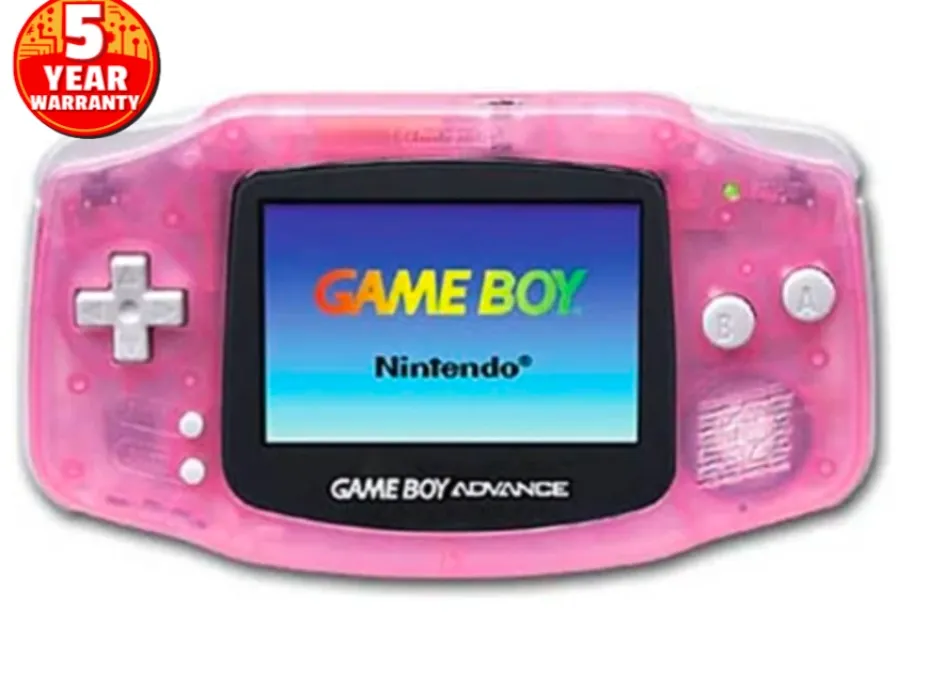 Game boy advanced clear pink