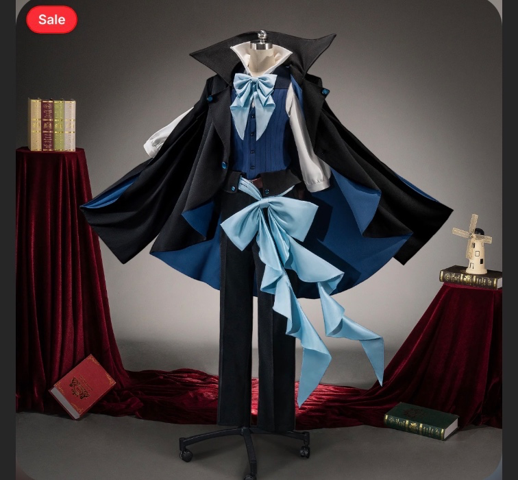 【Nekocos】Anime Cosplay Vanitas Cosplay Costume | Custom-Tailor - Full Set+Wig / L