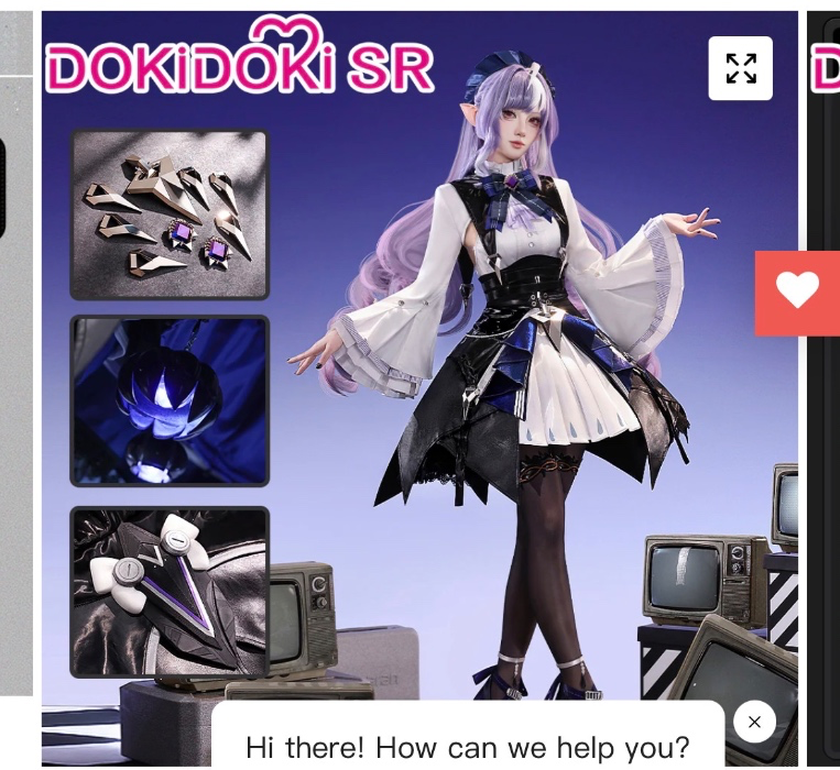 【Ready For Ship】【Glowing】DokiDoki-SR Game Zenless Zone Zero Cosplay Vivian Costume Vampire Girl ZZZ Halloween | Costume Only-L-Ready For Ship