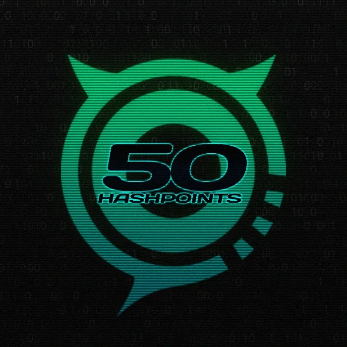 ⌁ 50 HASHPOINTS ⌁ 