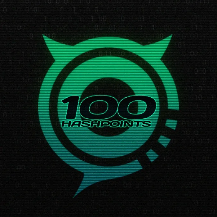 ⌁ 100 HASHPOINTS ⌁ 