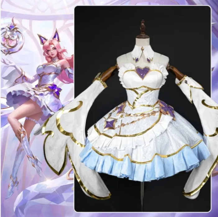 Golden Spatula Perfume Gem Ahri Cosplay Costume