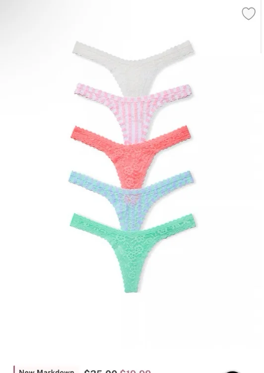 5-Pack Lacie Thong Panties