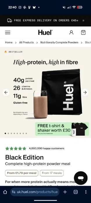 Huel Black Edition 1x Bag