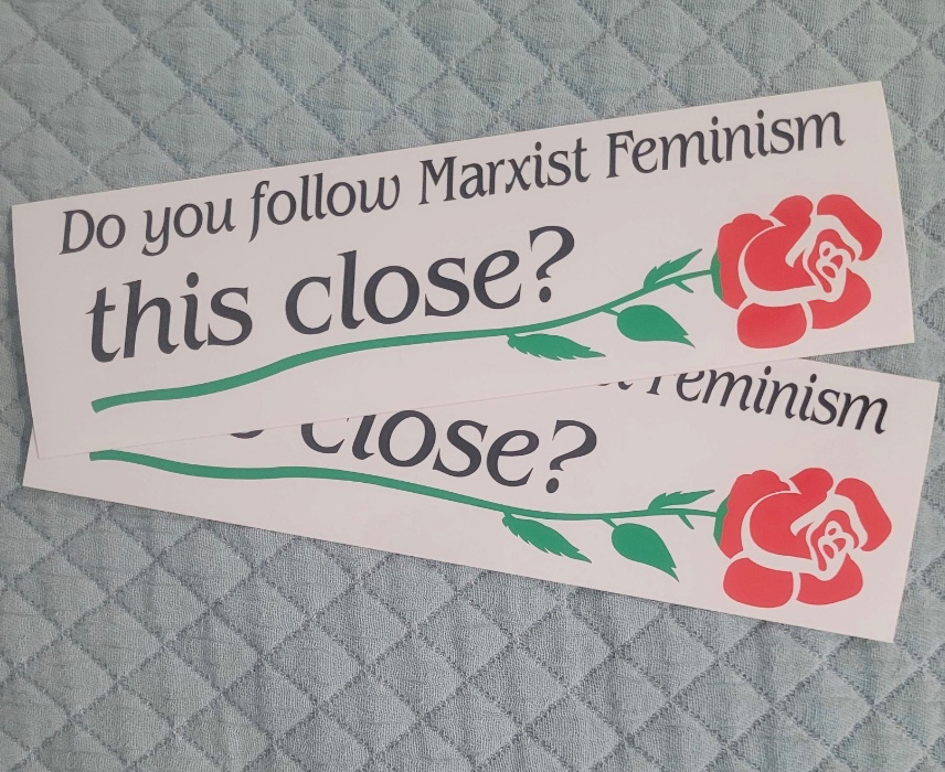 feminism bumper sticker 