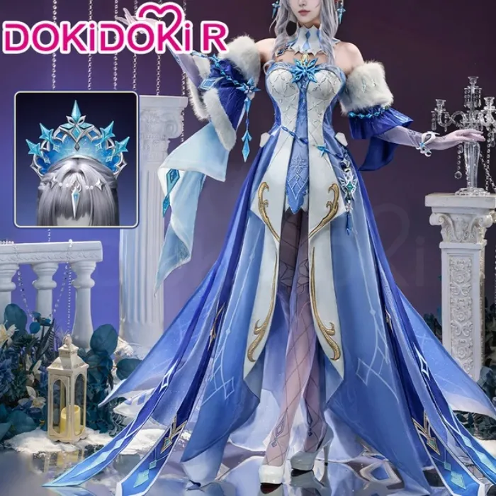 Genshin Impact Tsaritsa Cosplay + Wig + Crown