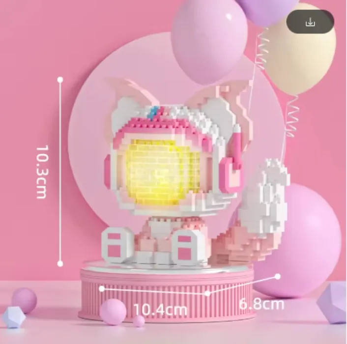 Disney Linabell Micro Building Blocks Lighting Space Stellalou DIY Assembly Model Mini Brick Figure Toys For Kids Gift - AliExpress 26