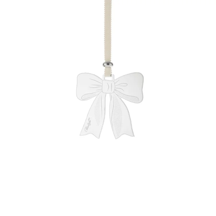 Christofle Stainless Steel Bow Ornament - 2026 Edition