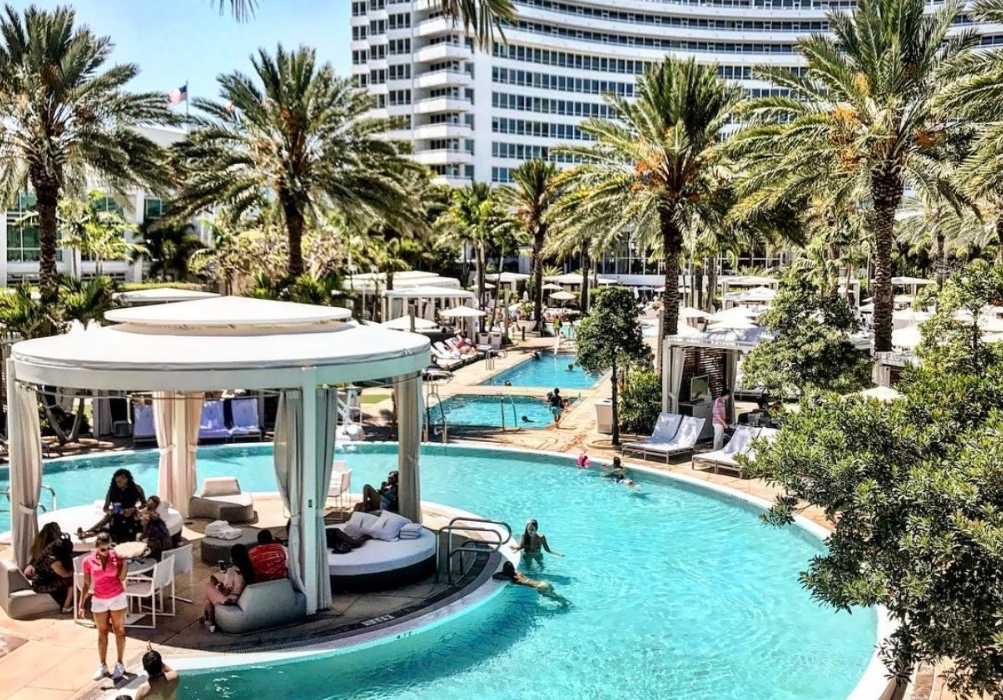 $500 pool cabana with the girls