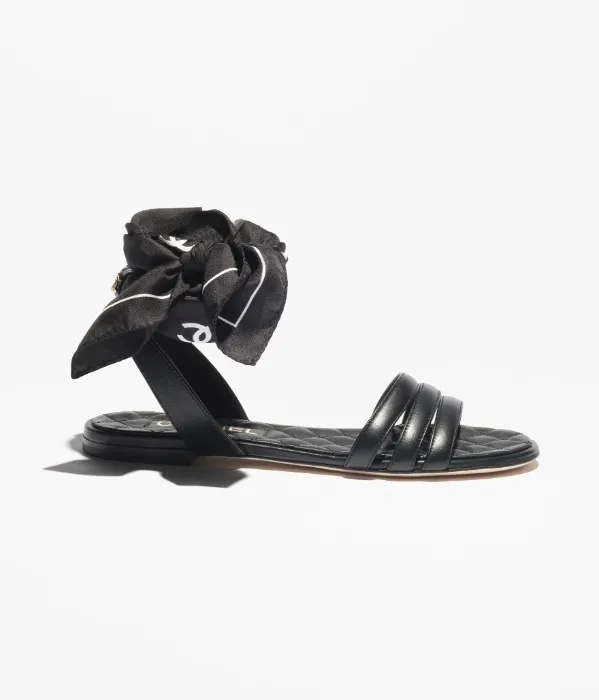 Chanel Lambskin Sandals