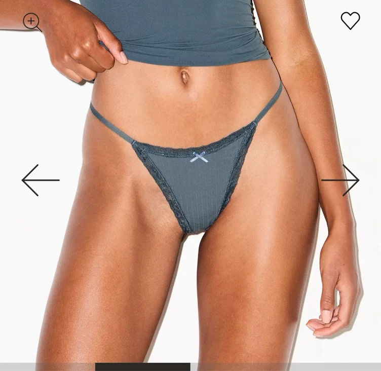 POINTELLE LACE STRING THONG