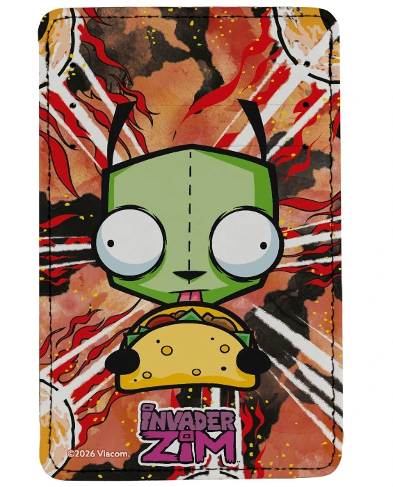 Buckle-Down Invader Zim Wallet, Wallet ID Card Holder, GIR Taco Pose Multi Color, Vegan Leather : Amazon.com.au: Clothing, Shoes & Accessories