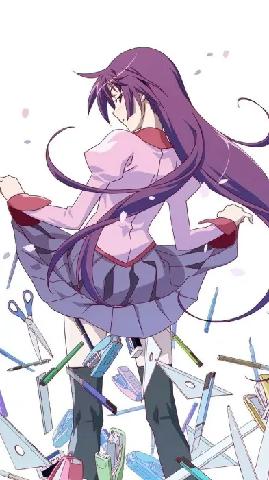 FULL Bakemonogatari Nisemonogatari Hitagi Senjogahara Cosplay