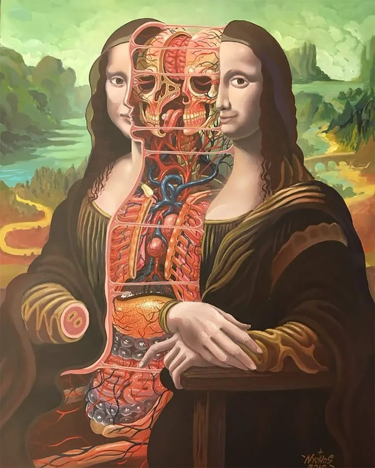 Anatomy Mona Lisa °painting°