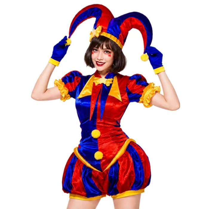 Pomni Cosplay + Wig