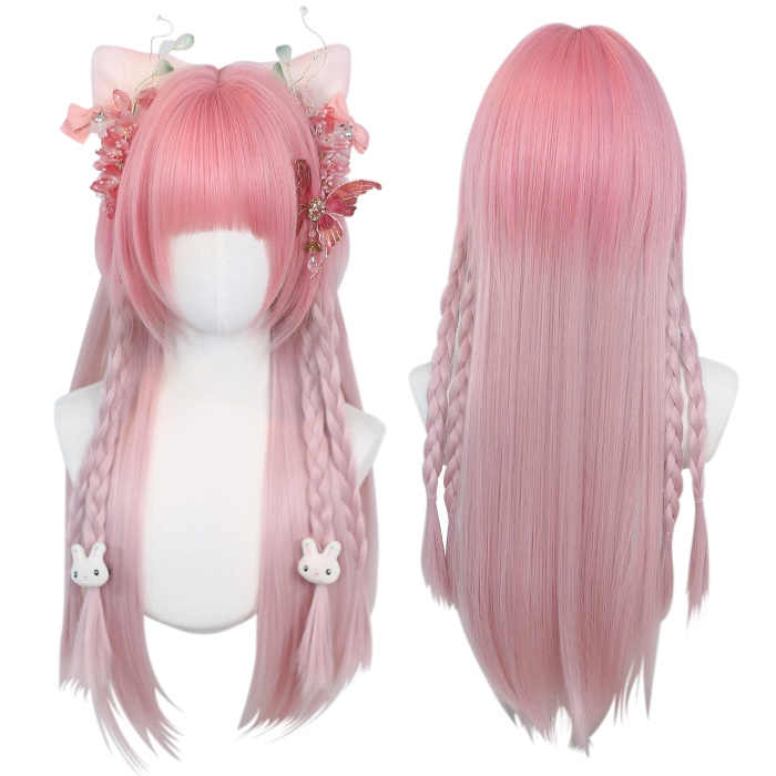 Pink wig