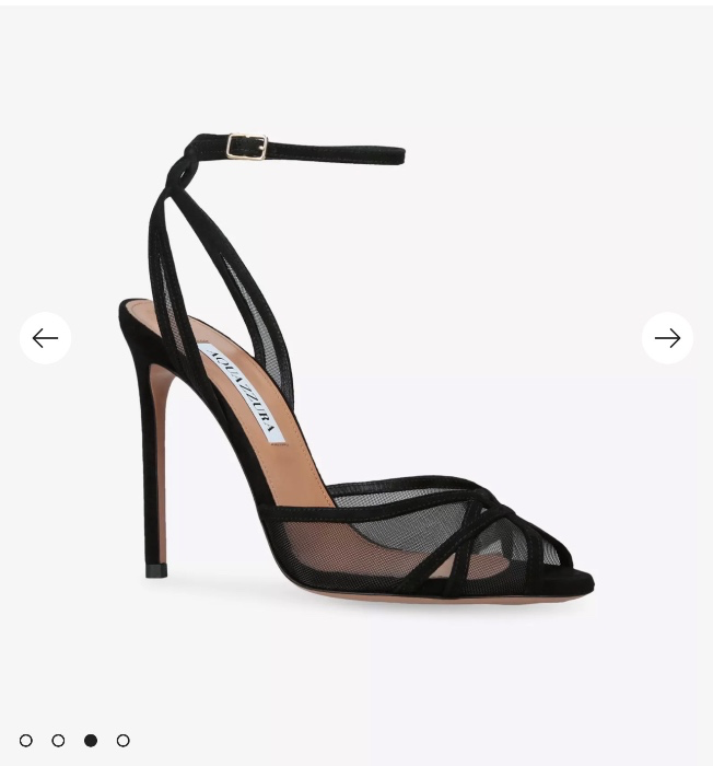 Aquazzura Sheer Suede Sandals
