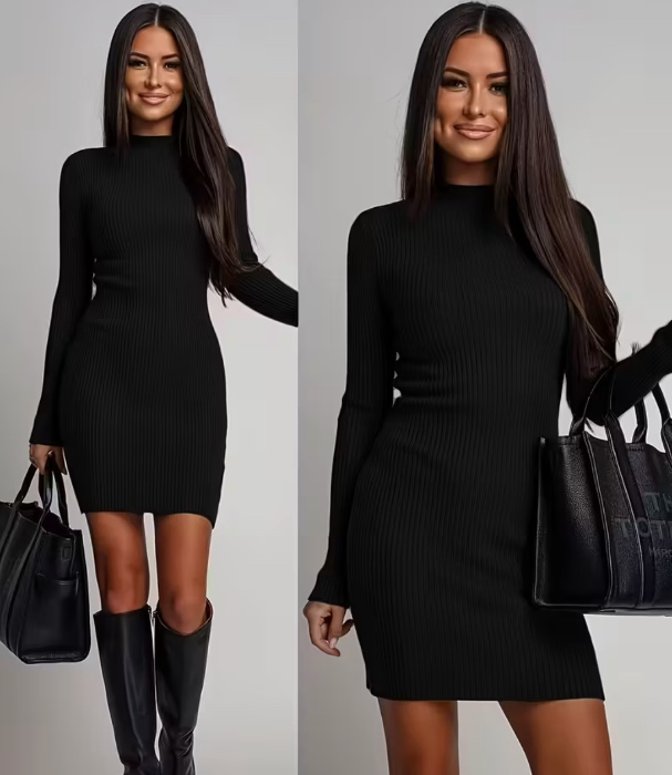 Elegant Black Mini Dress