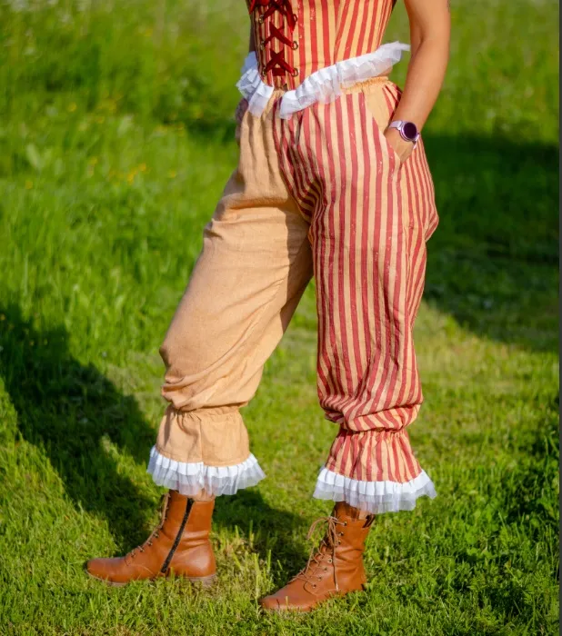 Red Stripe Clown Pants