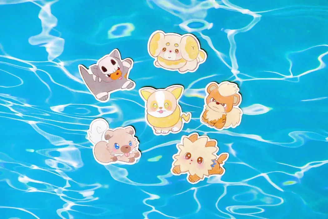 Pokemon dog sticker