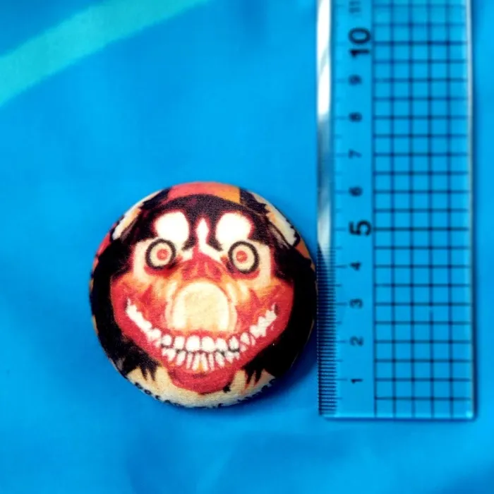 smile dog squishy pin