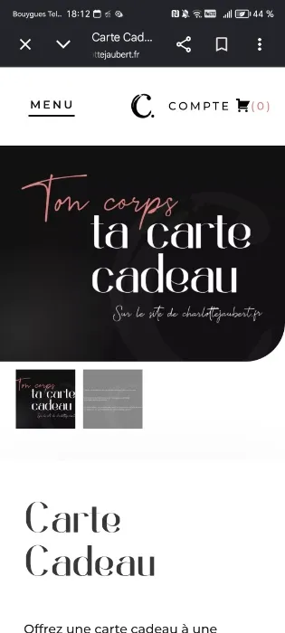 Charlotte jaubert gift card