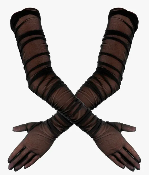 Gants en tulle 