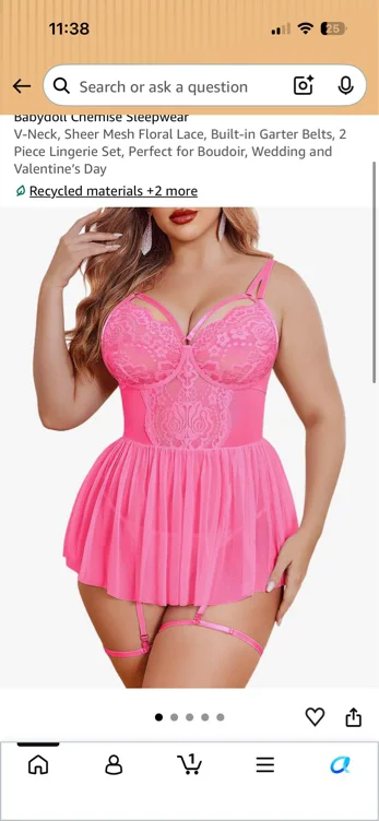 Pink lingerie