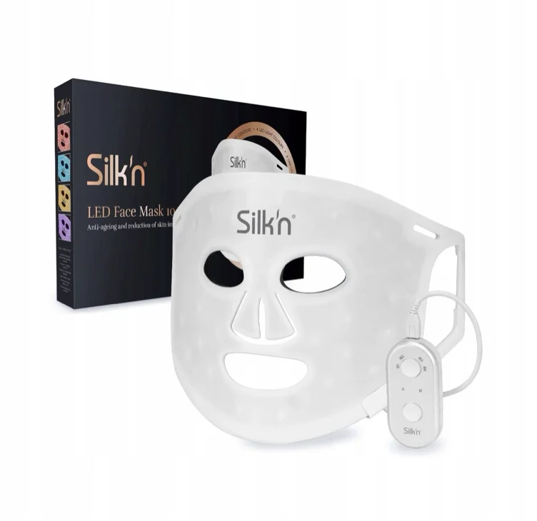 Maska LED na twarz Silk'n Facial LED Mask 100 biała pielęgnacja skóry