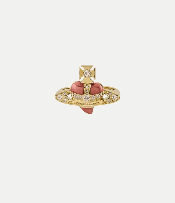 New Diamante Heart Ring