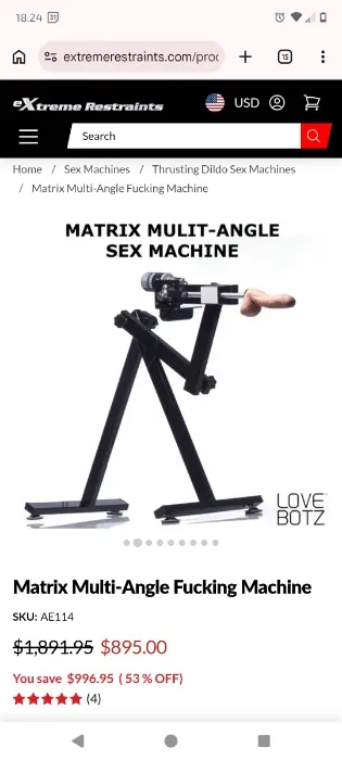 All angles Upgraded F*CK Machine by Love Botz