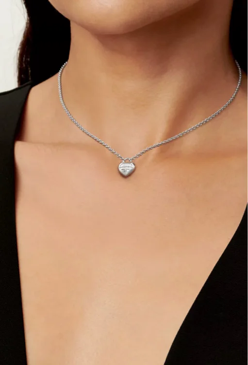 Elsa Peretti® Open Heart Pendant in Silver, 11 mm