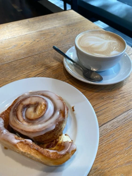 Morning coffee & pastry 