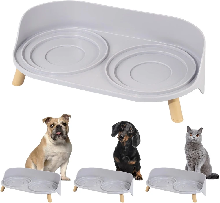 Raised bowl stand (without bowls)